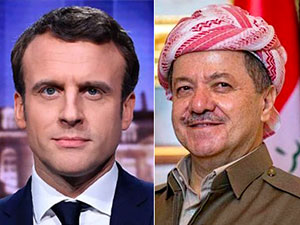 Barzani ile Macron telefonda görüştü