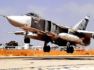 Suriye'de Rusya'ya ait Su-24 savaş uçağı düştü