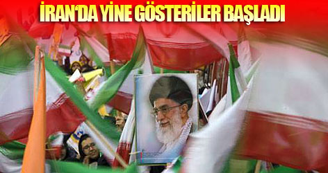İran'da yine gösteriler başladı