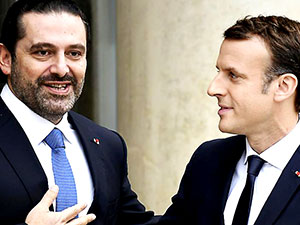 Lübnan Başbakanı Hariri Paris'te Macron ile görüştü