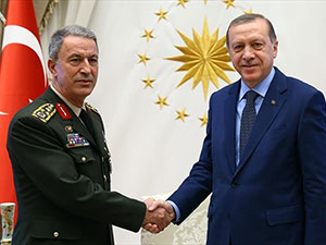 Erdoğan, Genelkurmay Başkanı Akar ile görüştü