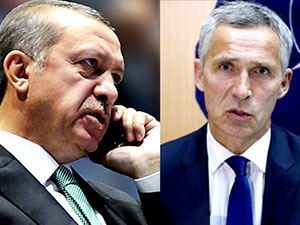 Erdoğan NATO Genel Sekreteri’yle Suriye’yi konuştu