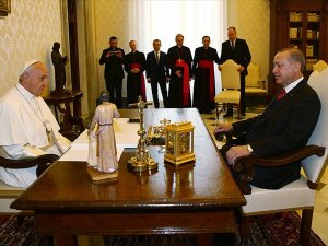 Erdoğan, Papa Franciscus ile görüştü