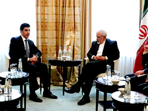 Neçirvan Barzani, Zarif ve De Mistura ile görüştü