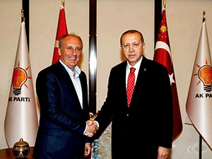 Erdoğan-İnce görüşmesi sona erdi