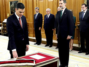 İspanya'nın yeni başbakanı Sanchez yemin etti