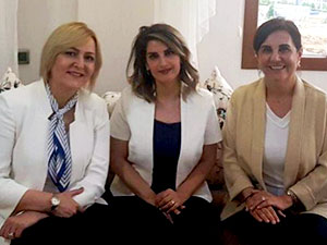 Ülkü İnce, Başak Demirtaş'ı ziyaret etti