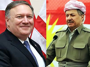 Mesud Barzani, Pompeo ile görüştü