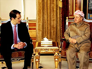 Mesud Barzani ABD heyetini kabul etti