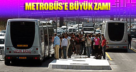 Metrobüs 2 TL oldu