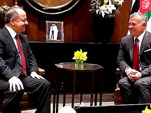 Mesud Barzani, Kral II. Abdullah ile bir araya geldi
