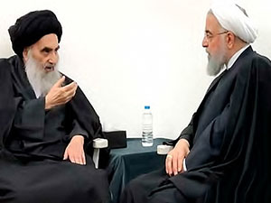 Ruhani, Iraklı Şii lider Sistani ile görüştü