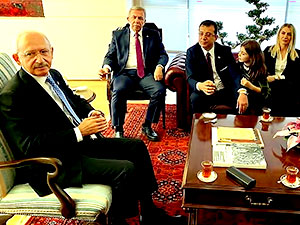 İmamoğlu ve Yavaş CHP Genel Merkezi'nde