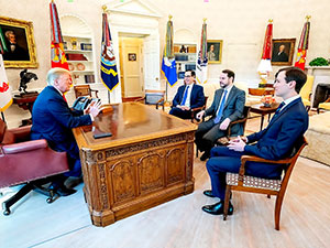 Berat Albayrak, Beyaz Saray'da Trump'la görüştü
