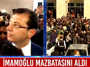 Ekrem İmamoğlu mazbatasını aldı