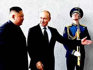 Putin ve Kim ilk kez bir araya geldi