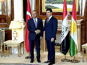 Neçirvan Barzani, Çavuşoğlu ile görüştü