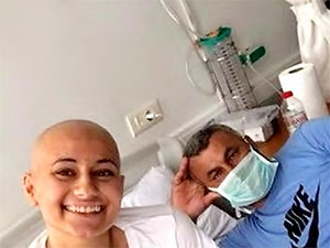 Haluk Levent'ten lösemi hastası baba kıza ziyaret