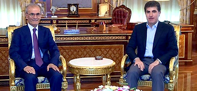 Neçirvan Barzani, Necmedîn Kerîm'i kabul etti