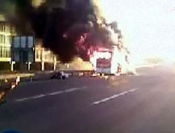 TEM'de dehşet dakikaları!