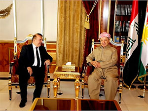 Mesud Barzani, Irak İçişleri Bakanı ile bir araya geldi