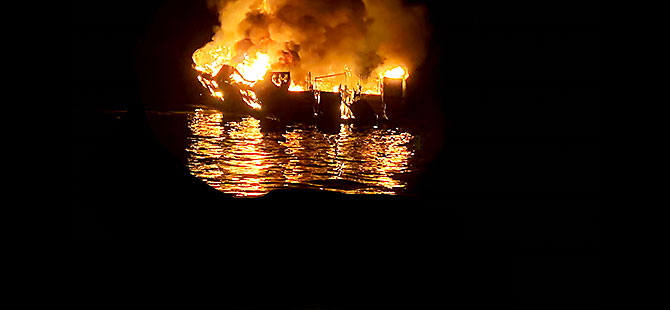 ABD’de yolcu gemisinde yangın: 34 kişi yaşamını yitirdi