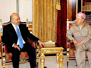Mesud Barzani, Irak Cumhurbaşkanı ile görüştü