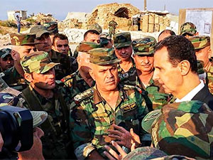 Beşar Esad İdlib'de askerleri ziyaret etti