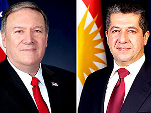 Mesrur Barzani ve Pompeo Irak’taki son durumu görüştü