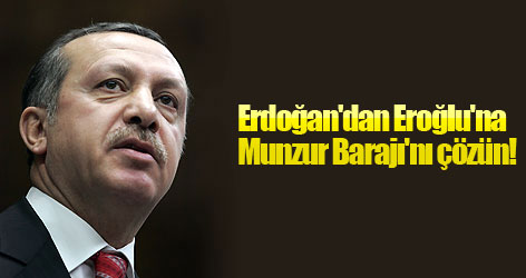 Erdoğan'dan Eroğlu'na: Munzur Barajı'nı çözün