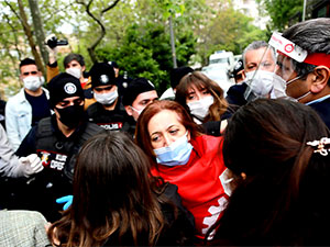 Taksim’de DİSK yöneticileri dahil çok sayıda gözaltı