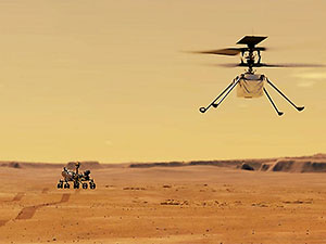 Mars semalarında ilk kez helikopter uçurulacak