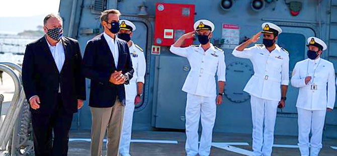 Pompeo, Girit'teki ABD askeri üssünü ziyaret etti