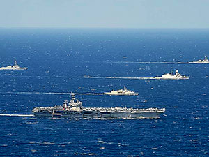 ABD savaş gemileri Yunan ordusu ile ortak tatbikat yaptı