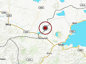 Muş'ta 4.2 büyüklüğünde deprem