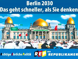 Alman ırkçı partiden provokatif afiş