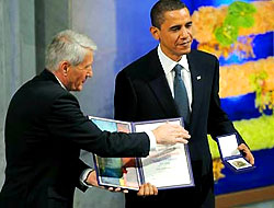 Obama, Nobel Barış Ödülünü aldı