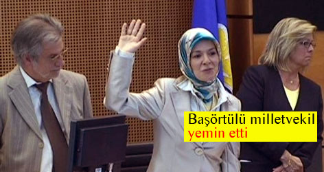 Başörtülü milletvekili Mahinur Özdemir yemin etti