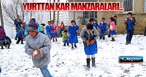 Yurttan kar manzaraları...