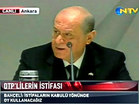 Bahçeli'den sine-i millete onay Gül'e red