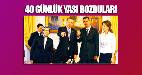 40 günlük yası Erdoğan için bozdular