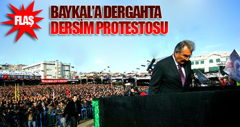 Baykal'a dergahta 'Dersim' protestosu