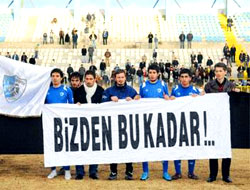 Erzurumsporlulardan ilginç eylem!