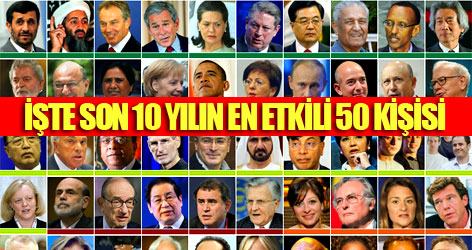 İşte son 10 yılın en etkili 50 kişisi