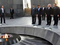 Medvedev 'soykırım' anıtında