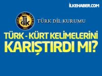 TDK, Türk - Kürt kelimelerini karıştırdı mı?