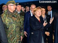 Merkel Türkiye'de patriot denetledi