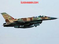 İsrail'e ait F-16 savaş uçağı denize düştü