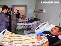 Mesud Barzani yaralıları ziyaret etti