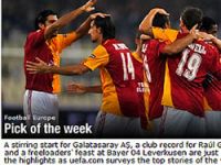 UEFA'da haftanın takımı Galatasaray